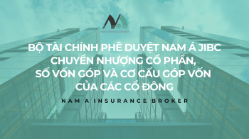 BỘ TÀI CHÍNH PHÊ DUYỆT NAM Á JIBC CHUYỂN NHƯỢNG CỔ PHẦN, SỐ VỐN GÓP VÀ CƠ CẤU GÓP VỐN CỦA CÁC CỔ ĐÔNG